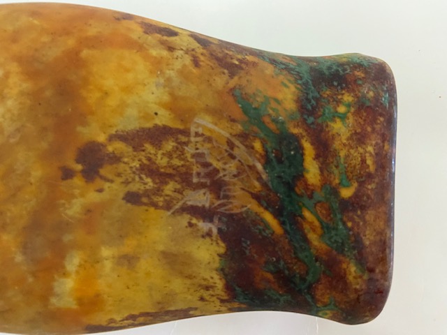 Petit vase soliflore Daum en pate de verre Art Nouveau